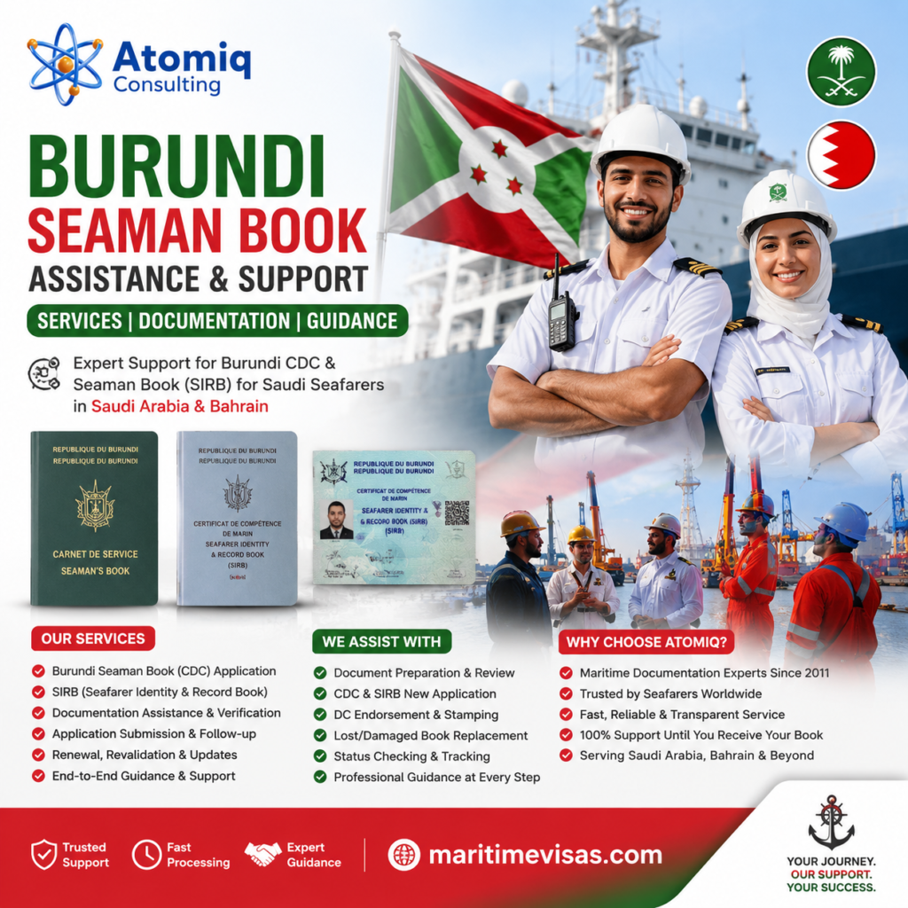 Burundi Seaman Book Services in Saudi Arabia