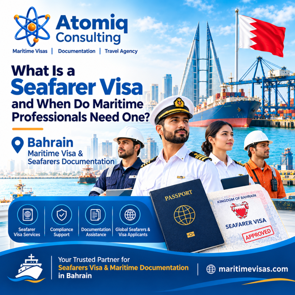 Seafarers Visa services by Maritime Visas managed by Atomiq Consulting