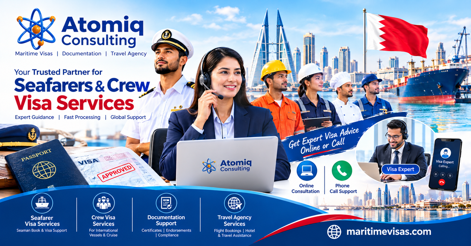 Seafarers visa services in Bahrain